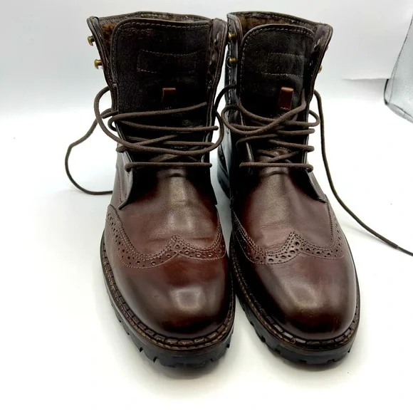 Johnston & Murphy | Shoes | Johnston Murphy Dress Casual Boots 95 Brown 0  Shearling Lined Sheepskin | Poshmark